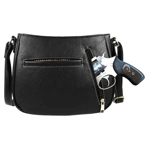 Embroidered Sugar Skull Studded Crossbody Bag