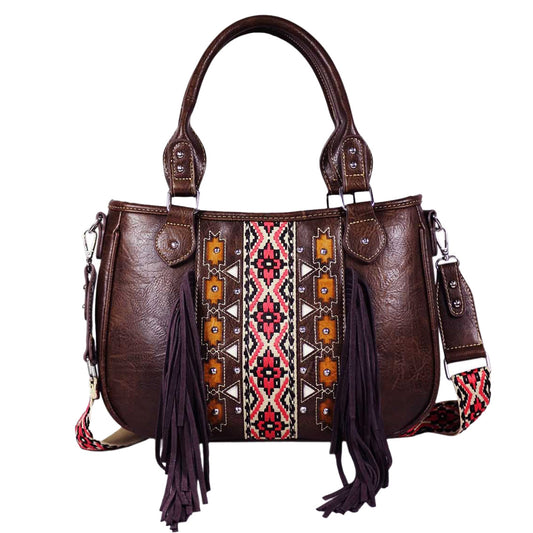 Embroidery Aztec Shoulder Crossbody Bag