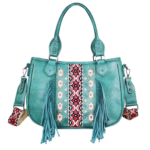 Embroidered Aztec Shoulder Crossbody Bag