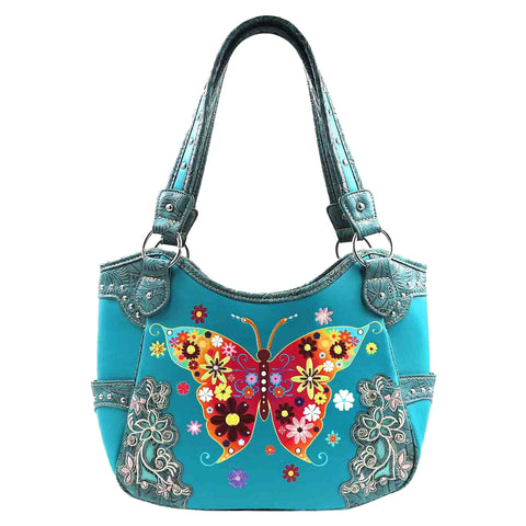 Butterfly Embroidery Shoulder Bag