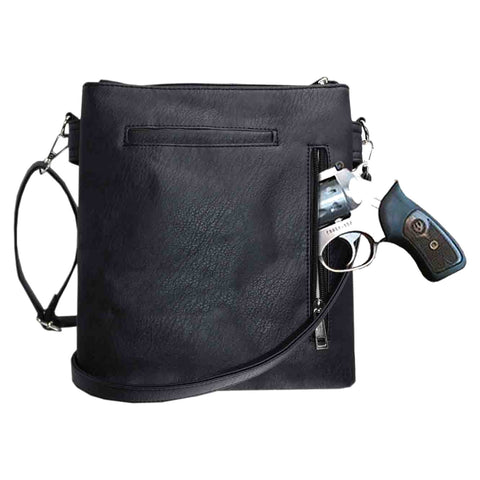 Chrome Skull Chain Studded Crossbody Bag