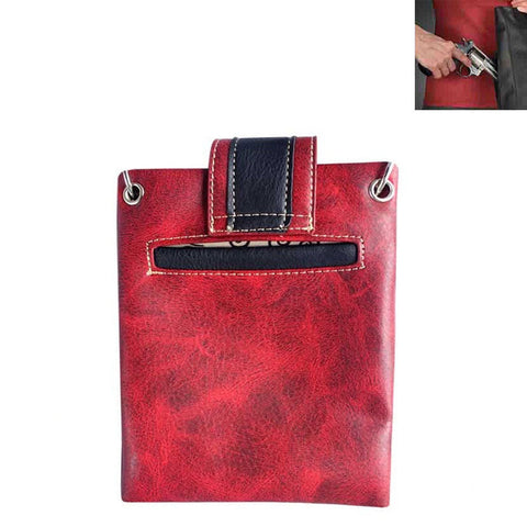 Western Concho Floral Cut-out Fringe Mini Crossbody Bag