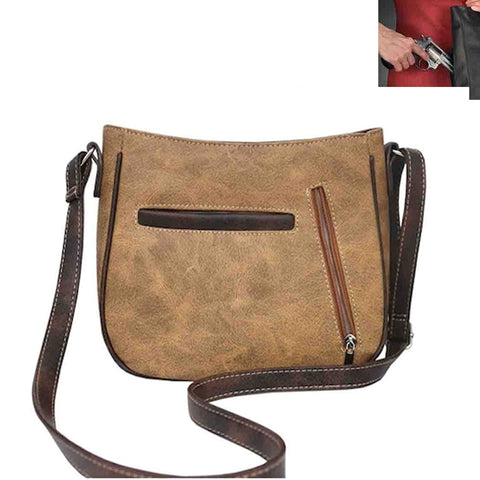 Concealed Carry Western American Eagle Embroidery Crossbody Bag