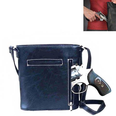 Concealed Carry Elephant Western Concho Embroidery Crossbody Bag