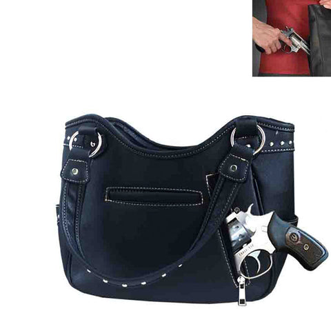 Concealed Carry Western Concho Dream Catcher Embroidery Shoulder Bag